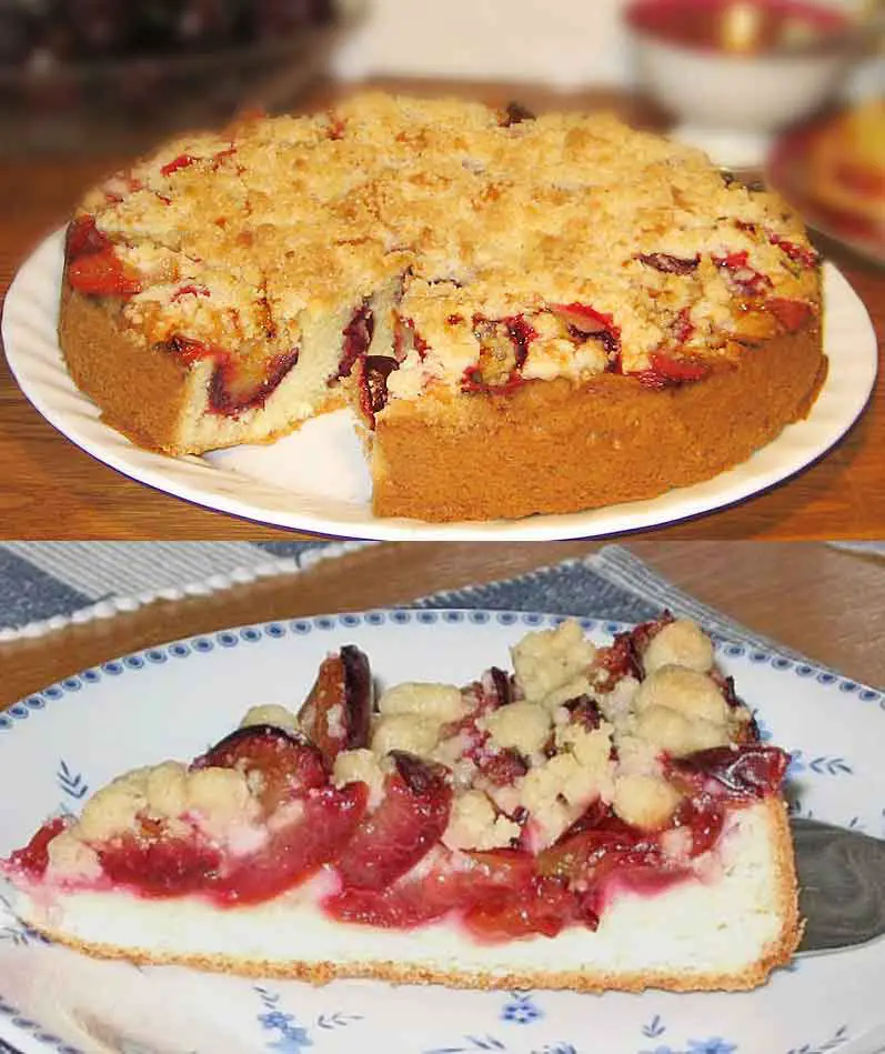 Zwetschgenkuchen mit Zimtstreuseln
