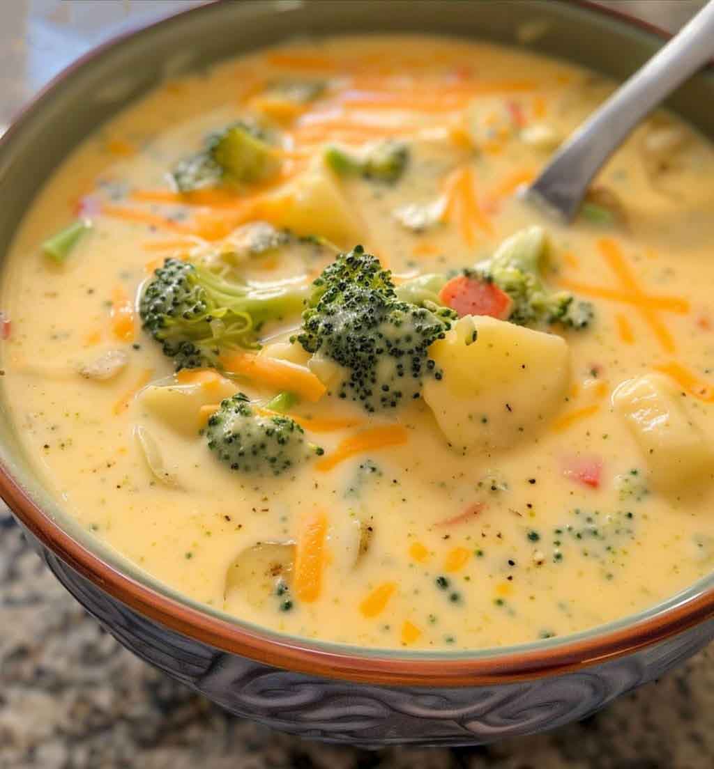 Unwiderstehlich lecker, Cremige Brokkoli Käse-Suppe - Leckere Gerichte