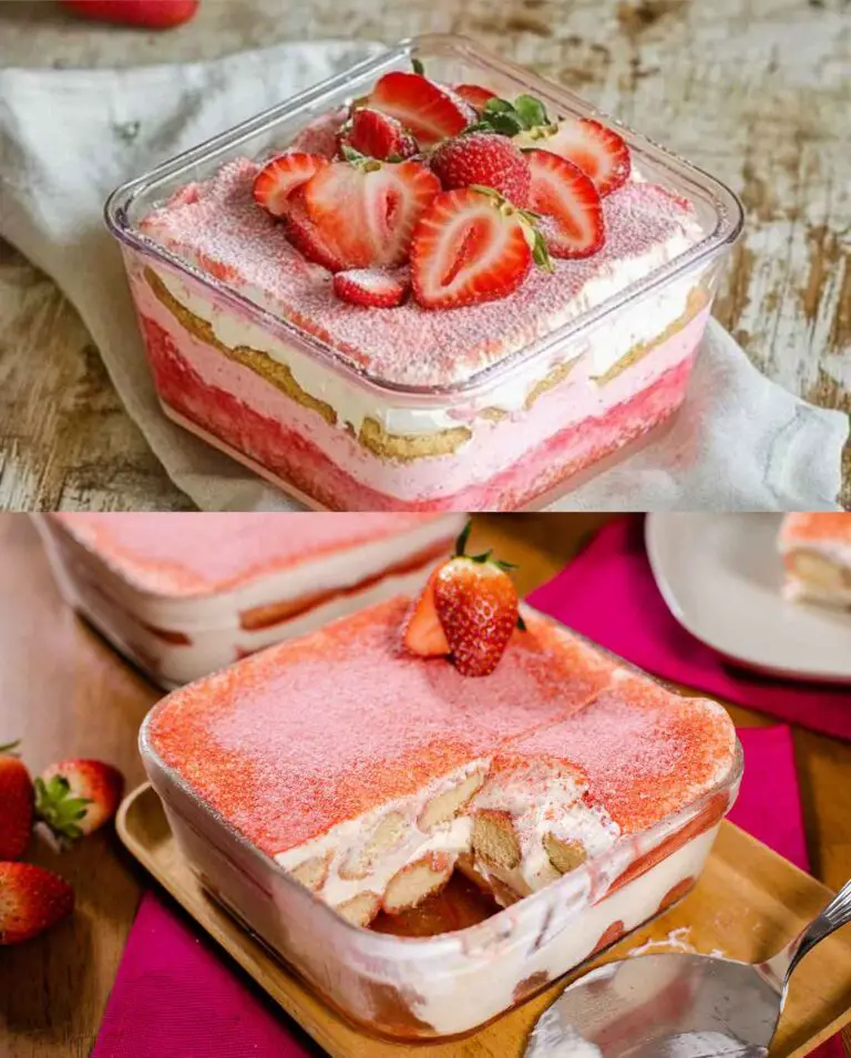 Erdbeer Tiramisu in 15 Minuten fertig im Kühlschrank - Leckere Gerichte Erdbeer Tiramisu in 15 Minuten fertig im Kühlschrank - Leckere Gerichte