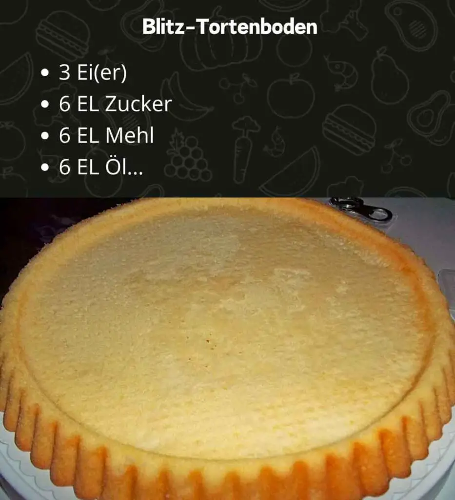 Blitz-Tortenboden