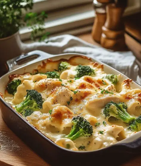 Hähnchen-Brokkoli-Auflauf