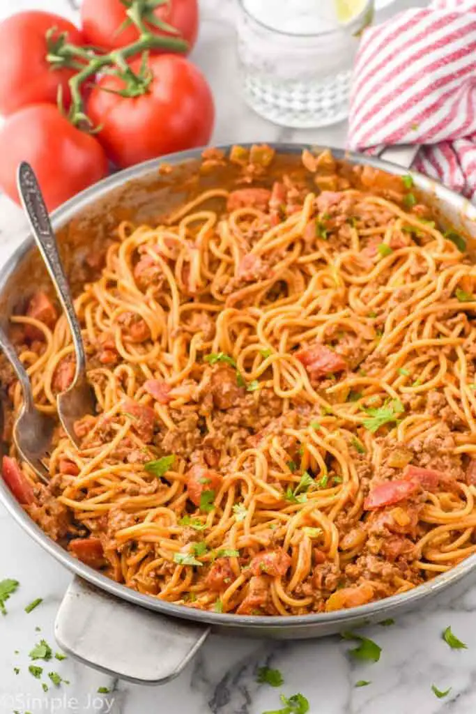 Taco-Spaghetti deluxe