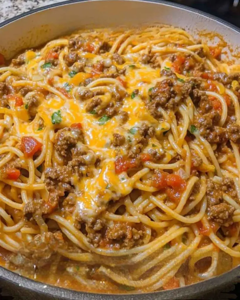 Taco-Spaghetti deluxe