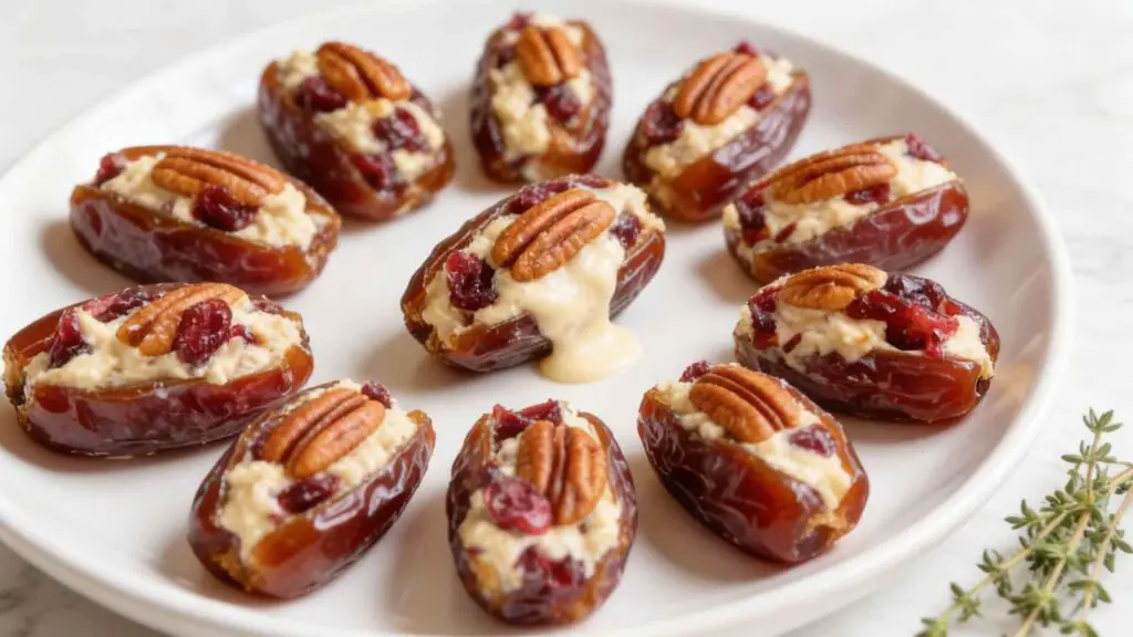 Datteln mit Pekannuss-Frischkäse