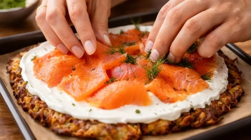 Kartoffel–Lachs-Pizza