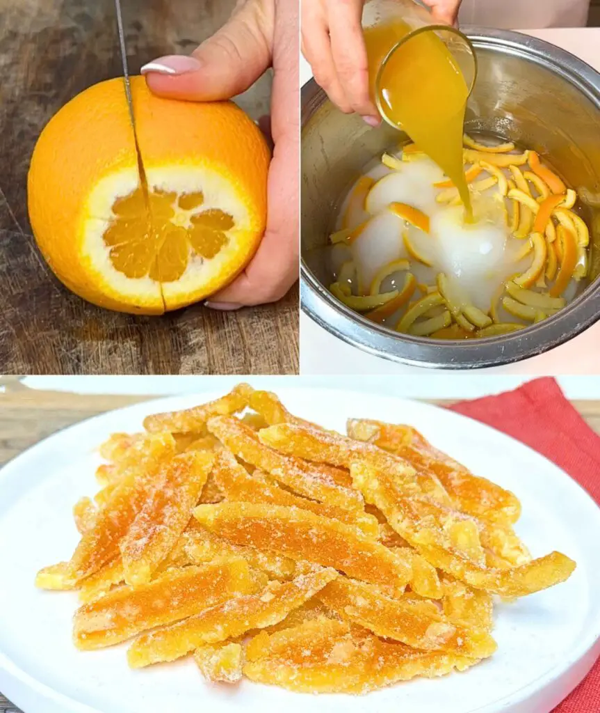 Orangen-Zuckerschalen