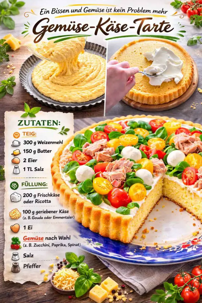 Gemüse-Käse-Tarte