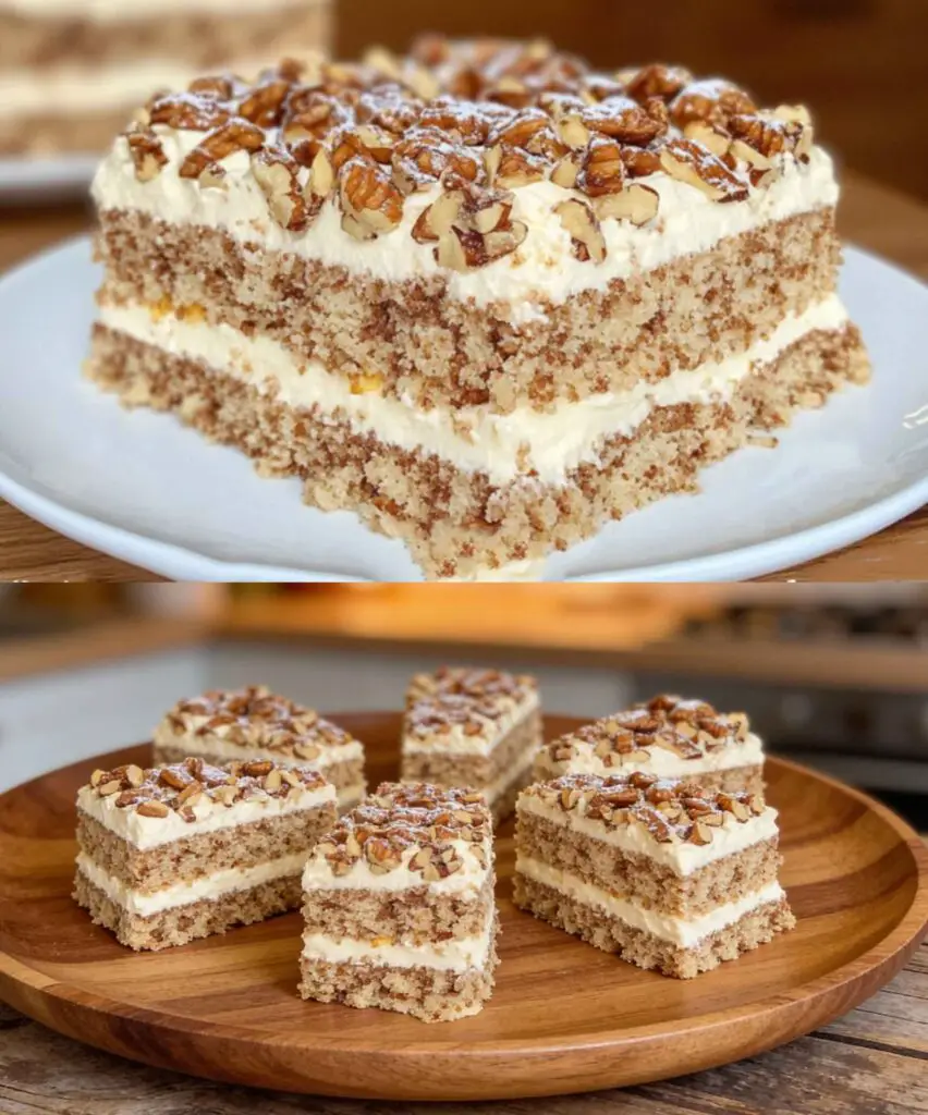 Nuss-Sahne-Schnitten