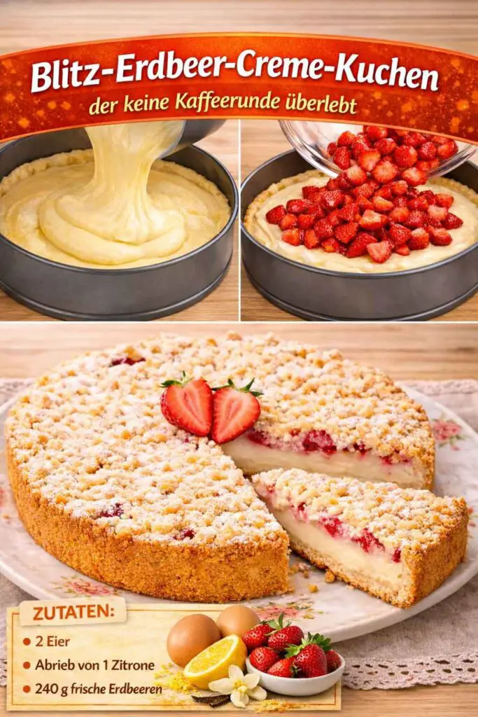 Erdbeer-Creme-Kuchen