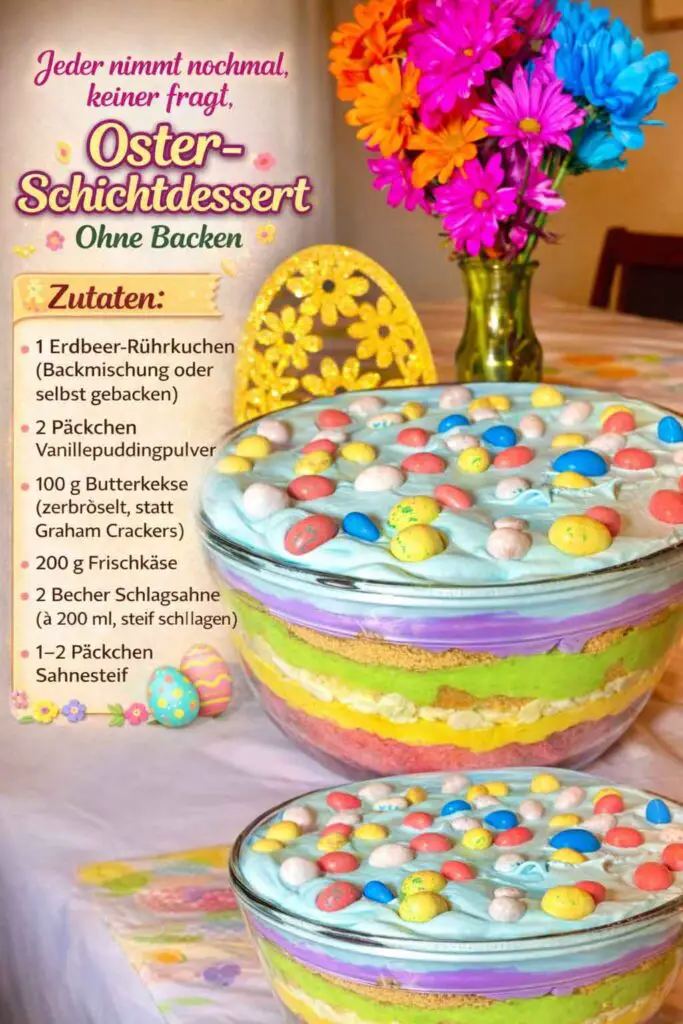 Oster-Schichtdessert Ohne Backen
