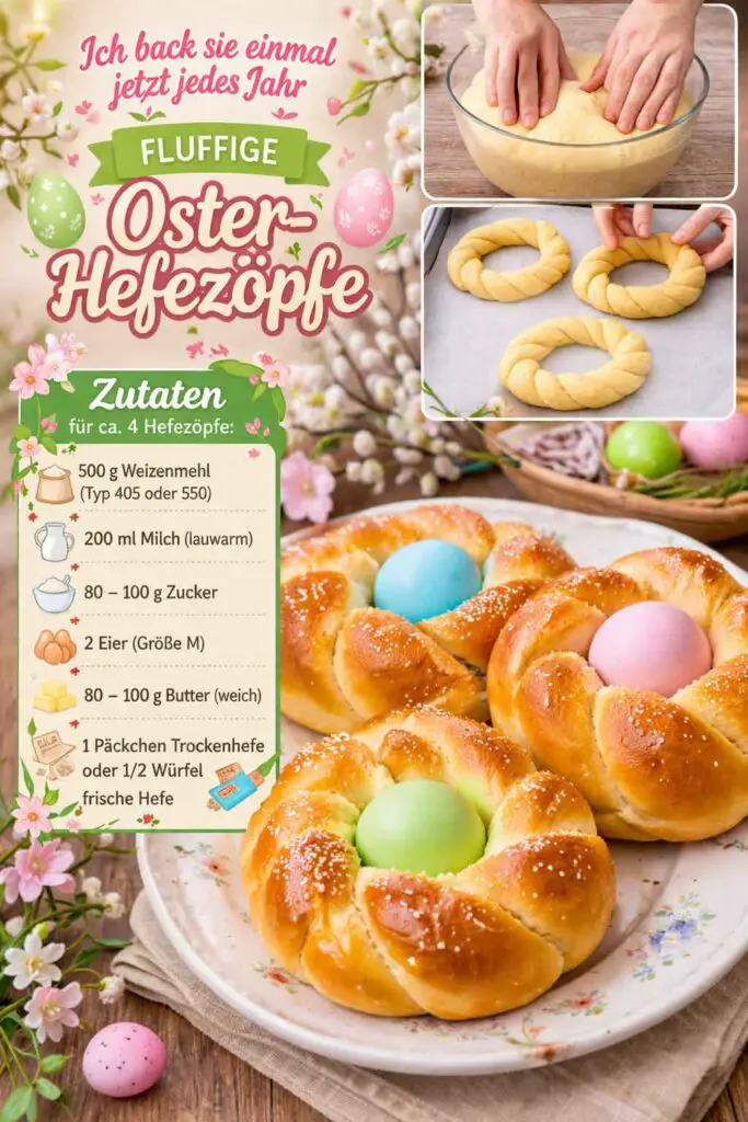 Oster-Hefezöpfe