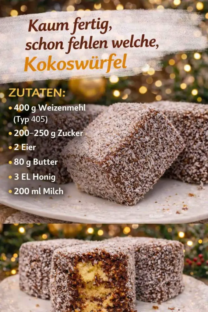 Schoko-Kokoswürfel